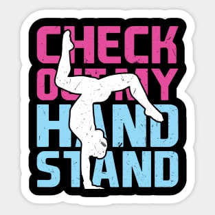 Check out my handstand Gymnast Sticker